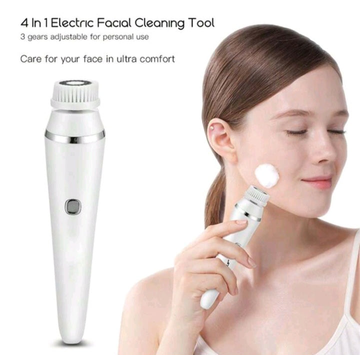 4-In-1 Rechargeable Electric Facial Cleansing Brush